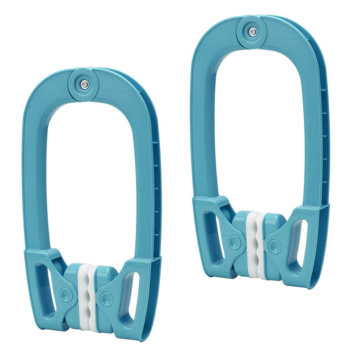LEC Long Firm-Grip Futon Clips Set of 2, Movable-Arm Clips for Thick Balcony Railings and Walls, 19.5 x 3.5 x 34.5 cm and 292 g Each