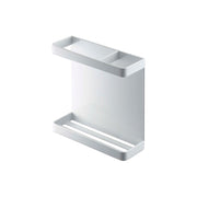 Yamazaki Tower Magnetic Wrap Holder, Magnetic Holder With Dividers That Stores Wrap and Foil Boxes on the Side of a Refrigerator Without Rattling, Holds 1 kg, 15.5 x 5.2 x 15.5 cm and 440 g, White or Black