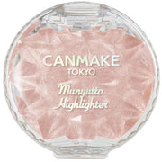 Canmake Munyutto Highlighter, Squishy Raw-Texture Glossy Cream Highlighter That Resists Water, Sweat and Sebum, 3.8 g
