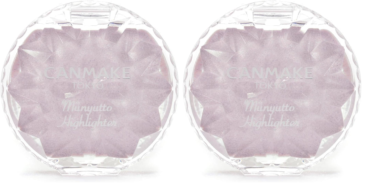 Canmake Munyutto Highlighter, Squishy Raw-Texture Glossy Cream Highlighter That Resists Water, Sweat and Sebum, 3.8 g
