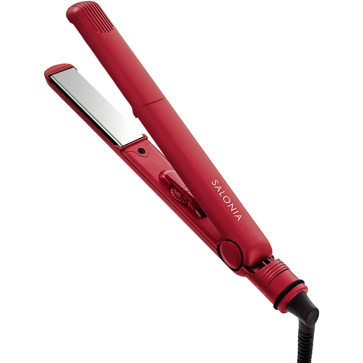 SALONIA Straight Hair Iron 24 mm SAL25126, Dial Temperature 120 to 230 C with Negative Ions, Auto Power Off and Overseas Multi-Voltage, Champagne Gold or Champagne Red