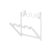 Yamazaki Tower Door-Hook Plastic Bag Hanger, Folding Wire Frame that Hooks on a Kitchen Cabinet Door to Hold a Plastic Bag as a Mini Bin, 22 x 20 x 24.5 cm and 380 g, White or Black