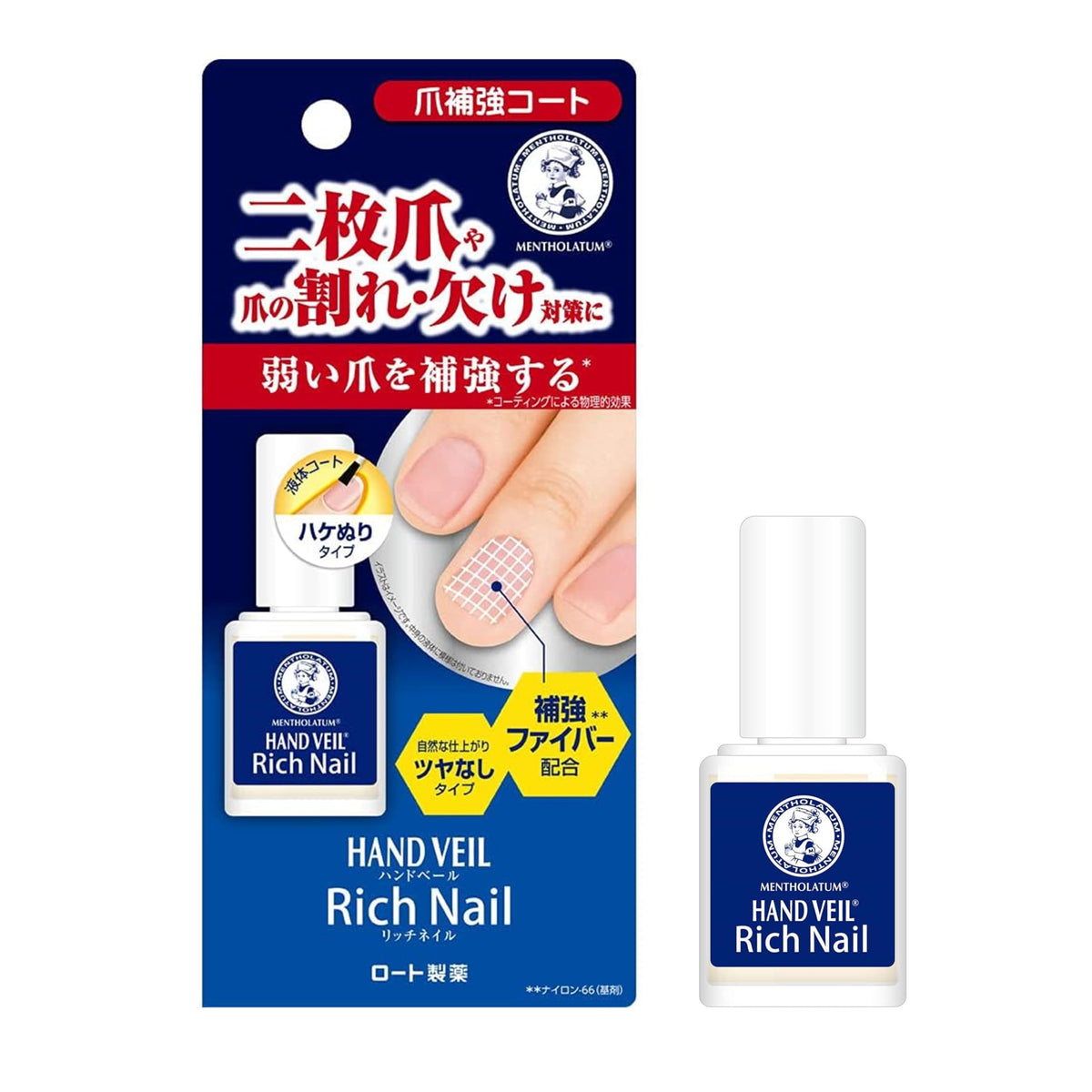 Matte Nail Reinforcement Coat For Split And Weak Nails, 10ml