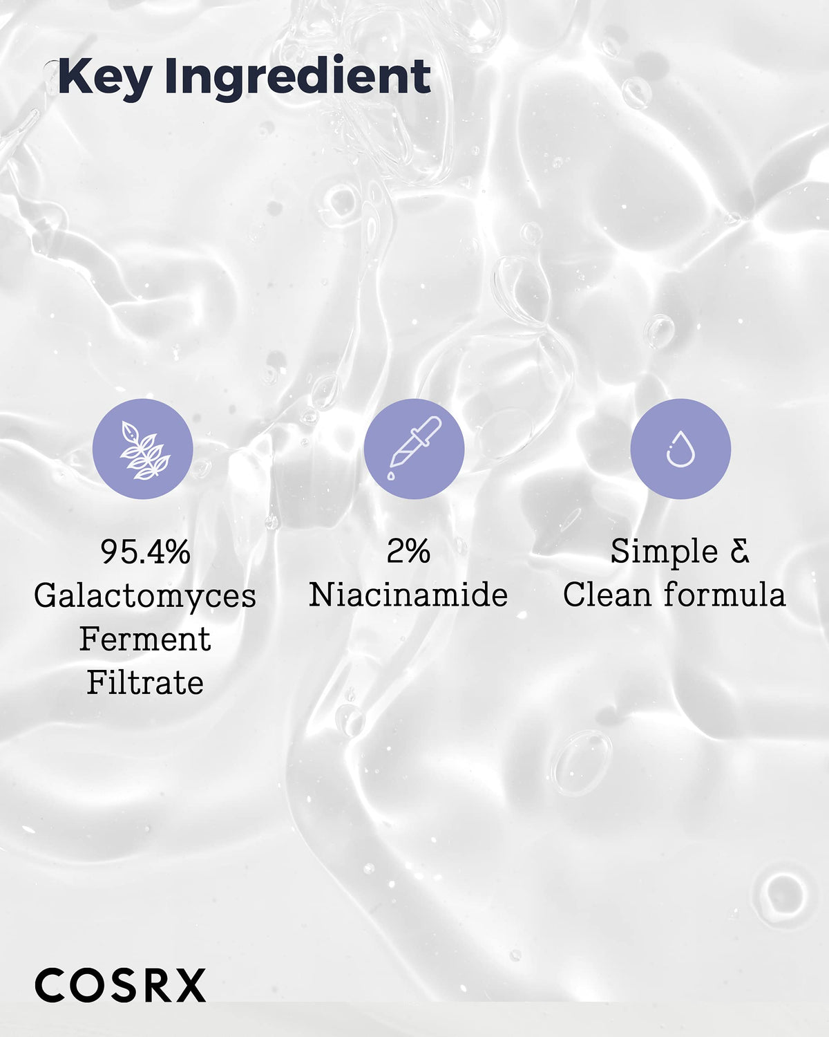 COSRX Galactomyces 95 Tone Balancing Essence, Ferment Filtrate Radiance Essence with 2% Niacinamide, 100 mL
