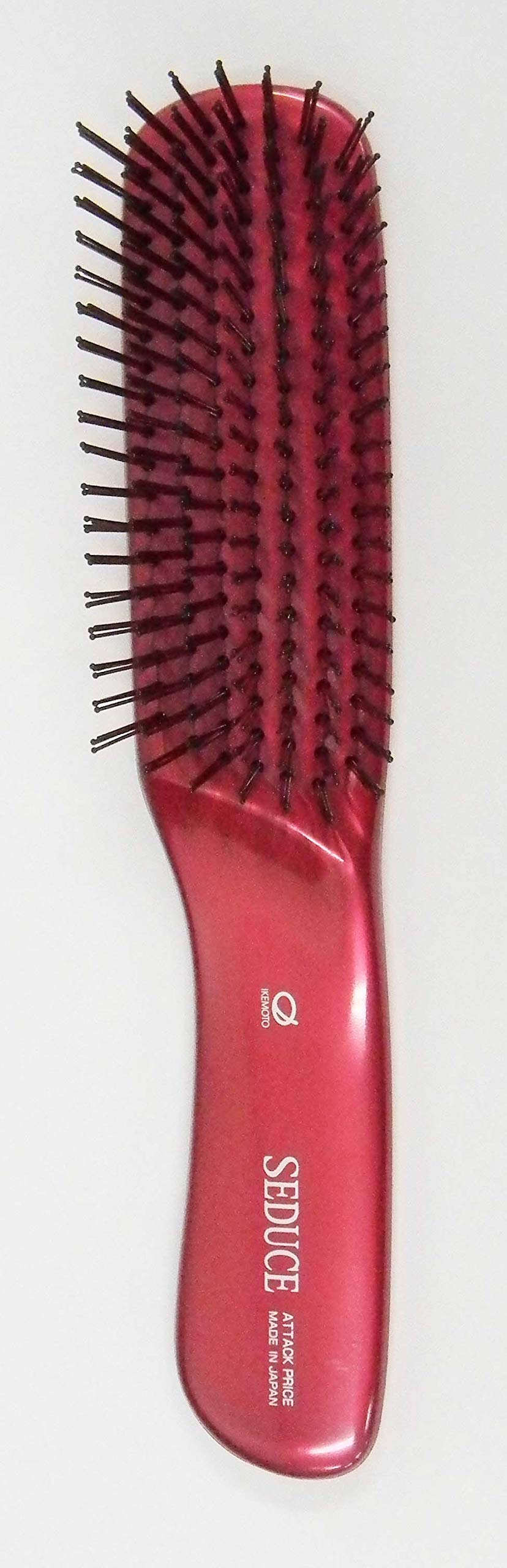 Ikemoto Seduce Hair Care Brush, Round-Tip Nylon Bristles in Sets of Four, Small SEN-455 or Large SEN-705, Made in Japan