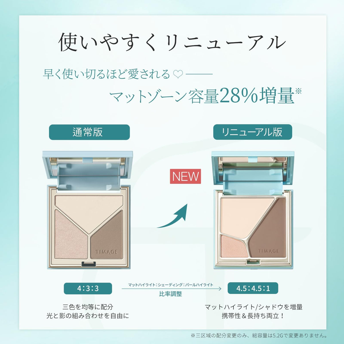 TIMAGE Contouring 3-Piece Set, Special Box, Mini Palette + Shading Brush + 2 Puffs, Highlight Shading, 3-in-1, Portable, Small Face, 3-Dimensional, Nose Muscles, Makeup, Gift B02 Months (For Bourbe)