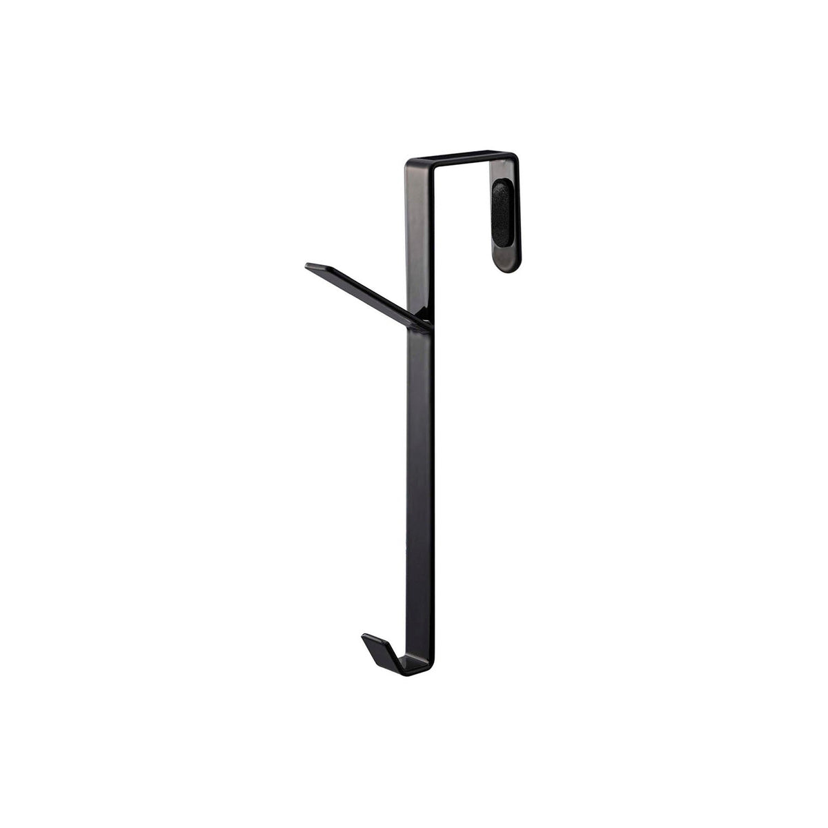 Yamazaki Smart Over-the-Door Hanger, Slim Steel Hanger That Hooks Over a Door or Closet Folding Door to Hang Clothes, Hats and Bags, Holds 2 kg, No Drilling, 1.5 x 9 x 18 cm and 80 g, White or Black