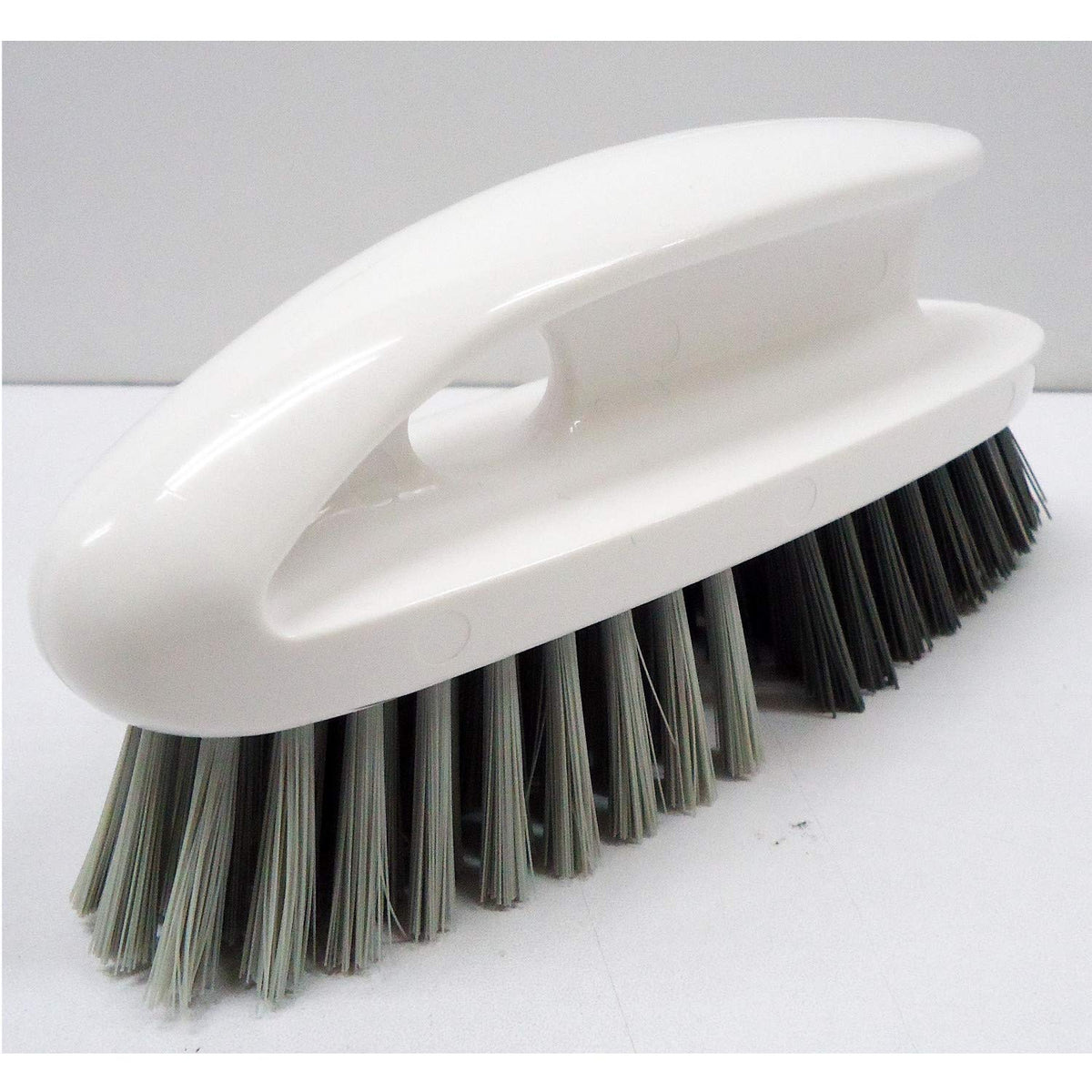 Ohe Arao Laundry Brush, Soft and Firm Bristles on One Brush for Collars, Cuffs and Stains, About 17 x 5.5 x 7.5 cm, White