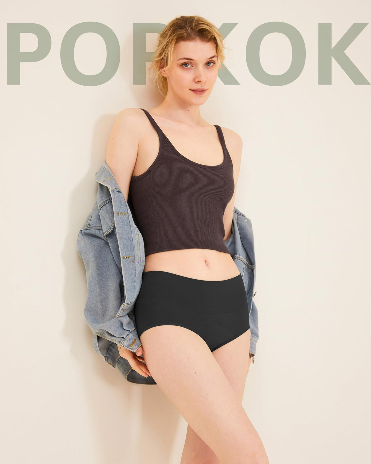 POPKOK Period Panties, 4-Layer Leak-Proof, Set of 3