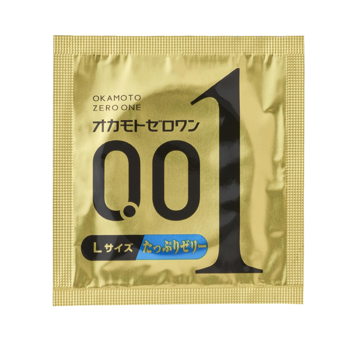 Okamoto Zero One 0.01 Large Size Rich Lubricant Condoms, 3 Clear Water-Based Polyurethane Condoms