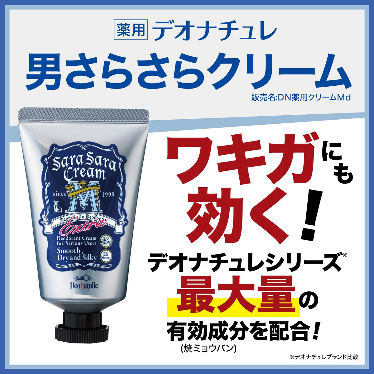 Deonatulle Men's Antiperspirant Cream — Micronised Burnt Alum