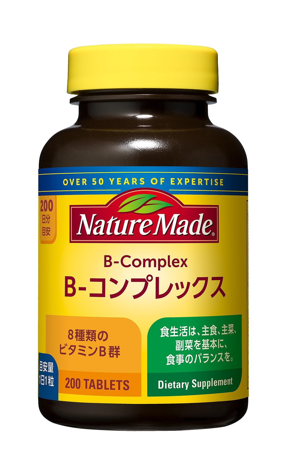B-Complex Tablets with Eight B Vitamins, One Tablet a Day, 200 Tablets for 200 Days, Nutritional-Function Food (Niacin, Biotin)