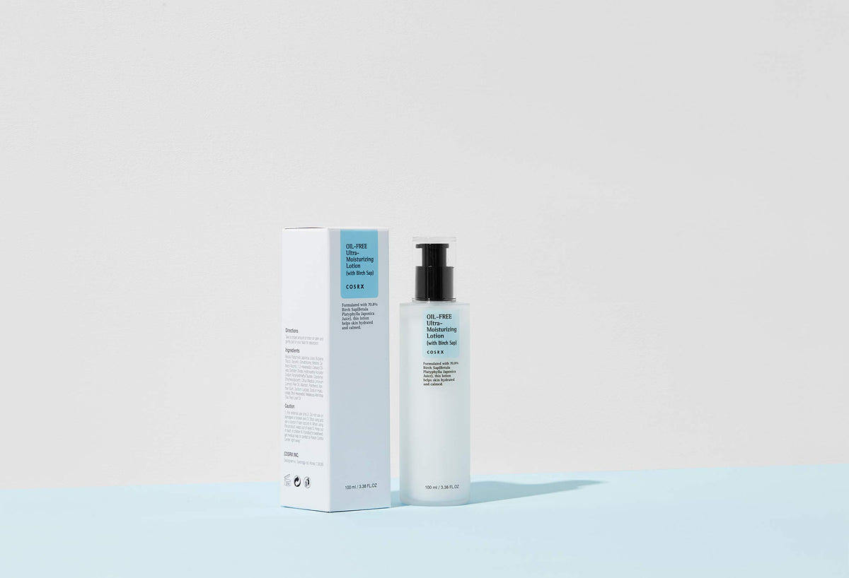COSRX Oil-Free Ultra-Moisturizing Lotion with Birch Sap, Lightweight Hydrating Face Lotion, 100 mL