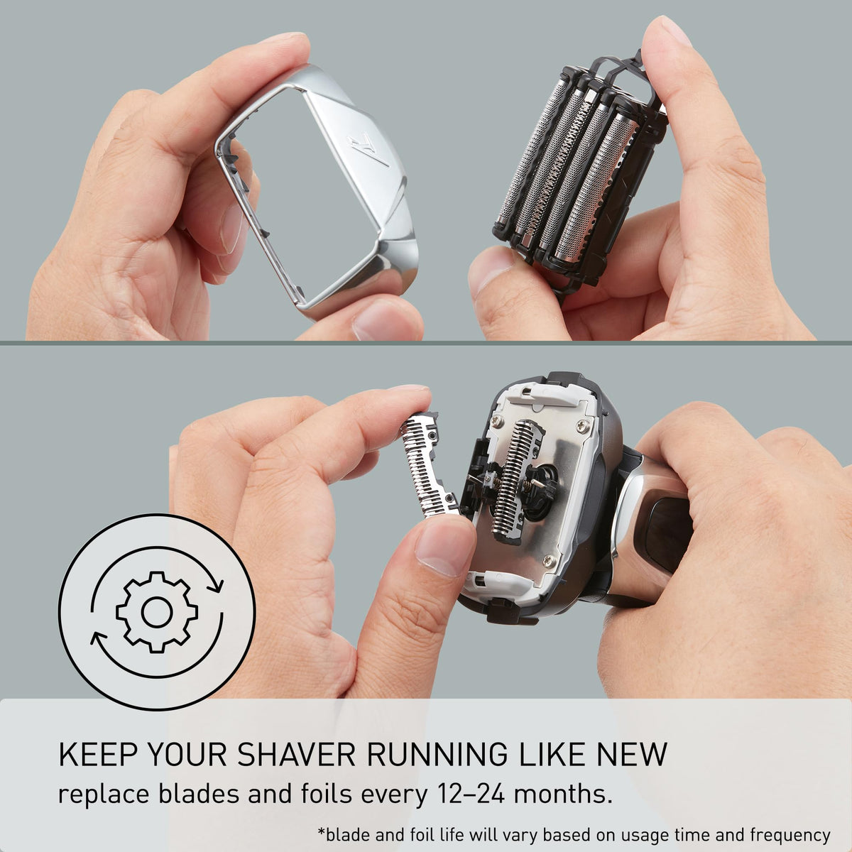 Panasonic Replacement Blade Set WES9032, Outer Foil and Inner Blades for Lamdash 5-Blade Shavers ES-LV94, ES-LV74 and ES-LV54, Made in Japan