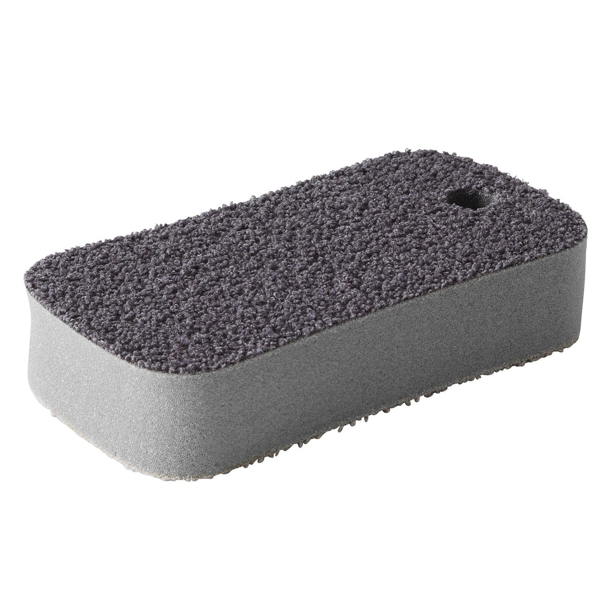 Marna Mizu Pika Bath Sponge, Two-Faced Resin Pile Sponge That Cleans with Water Only, About 15.5 x 8.2 x 3.3 cm and 23 g, Grey or Green