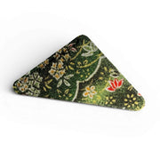 Japanese Chirimen Cloud and Flower Pattern No-Crease Hair Clip for Bangs, Made in Japan, 7 Shapes and 5 Colors