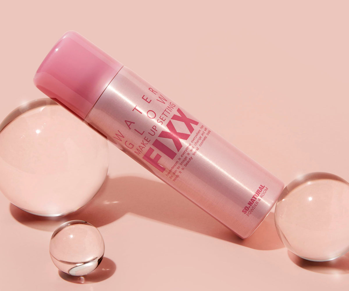 SONATURAL POWDER4ROOM WATER GLOW MAKE UP SETTING FIXX, GLOW Type, 2.5 fl oz (75 ml) / Makeup Keep Mist, Makeup Fixer Spray