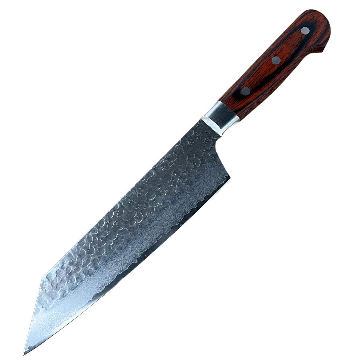 Sakai Takayuki Hammered Damascus Kengata Gyuto 190mm