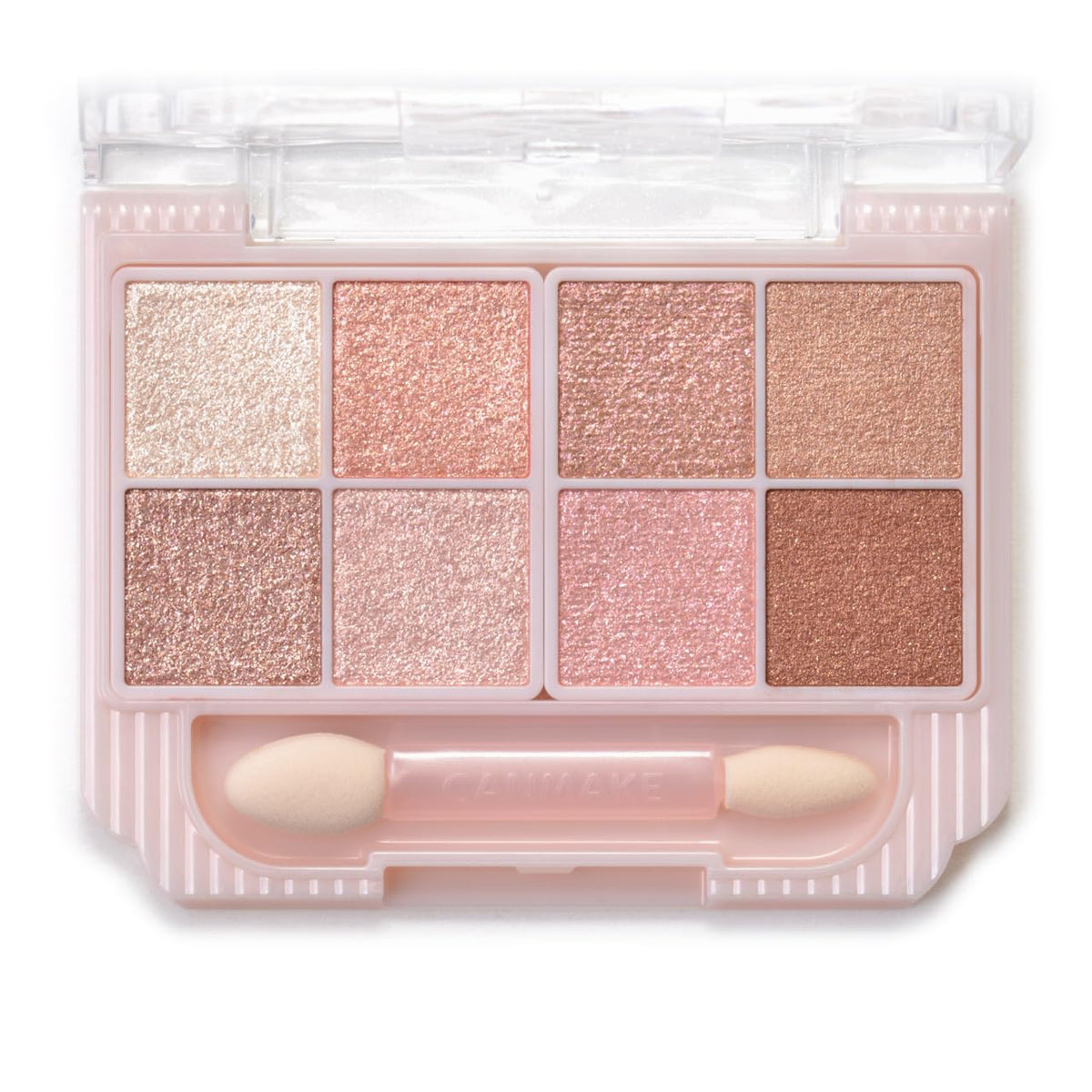 Canmake Petit Palette Eyes Sparkling Type, Eight-Colour Glitter Eyeshadow Palette with Double-Ended Tip