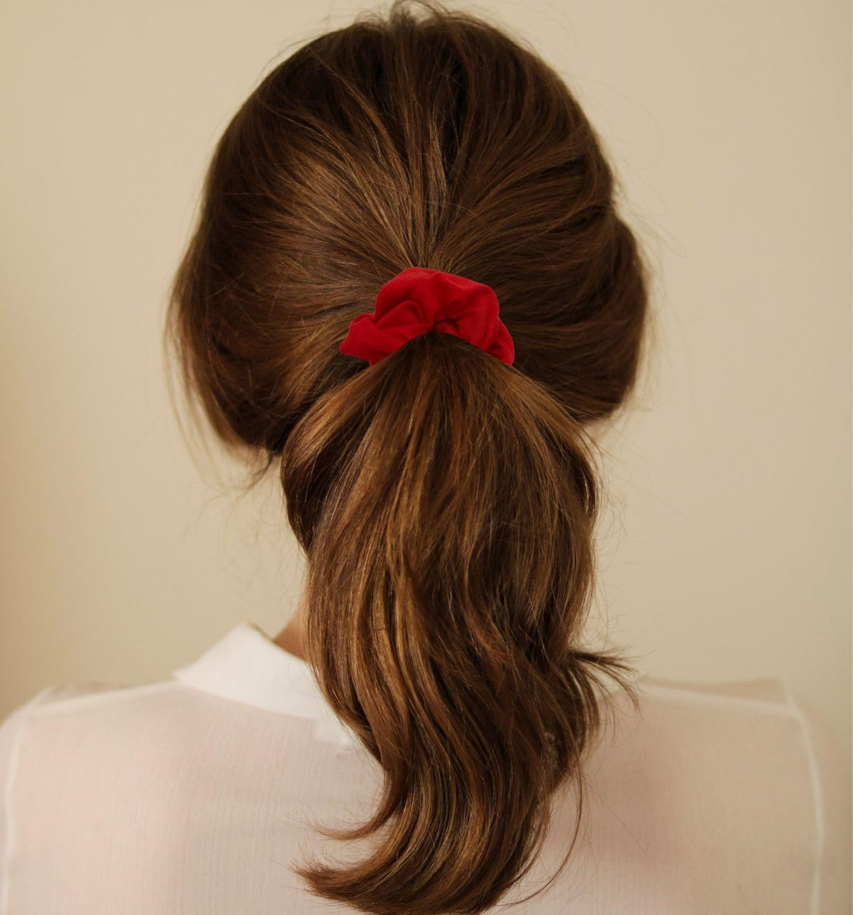Soft Cotton Scrunchies, Pack of 2, for Women and Girls, Gentle Hair Ties for Thick Hair, Ponytails and Buns, 9.5 cm, Twelve Colors