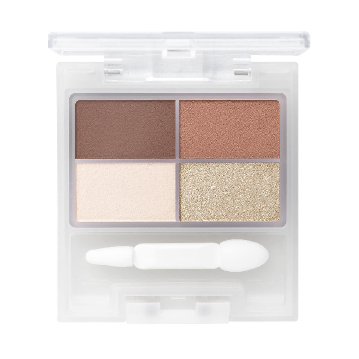 Face Color Palette 500 Sugar Spot, 4-Colour Brow, Eyeshadow, Highlight and Shading Palette with Chip, Sweet Brown