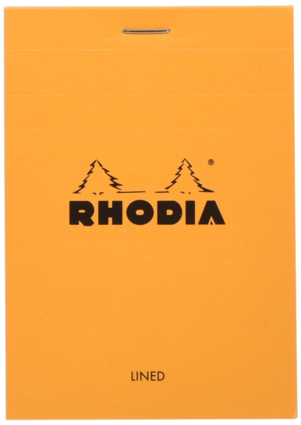 Rhodia Block Notepads, 80 Sheets with Water-Repellent Cover and Micro-Cut Perforation, Sizes No.10 to No.19 and A3+, Grid, Lined or Meeting Rule, Orange, Black or White, 1 to 5 Pads