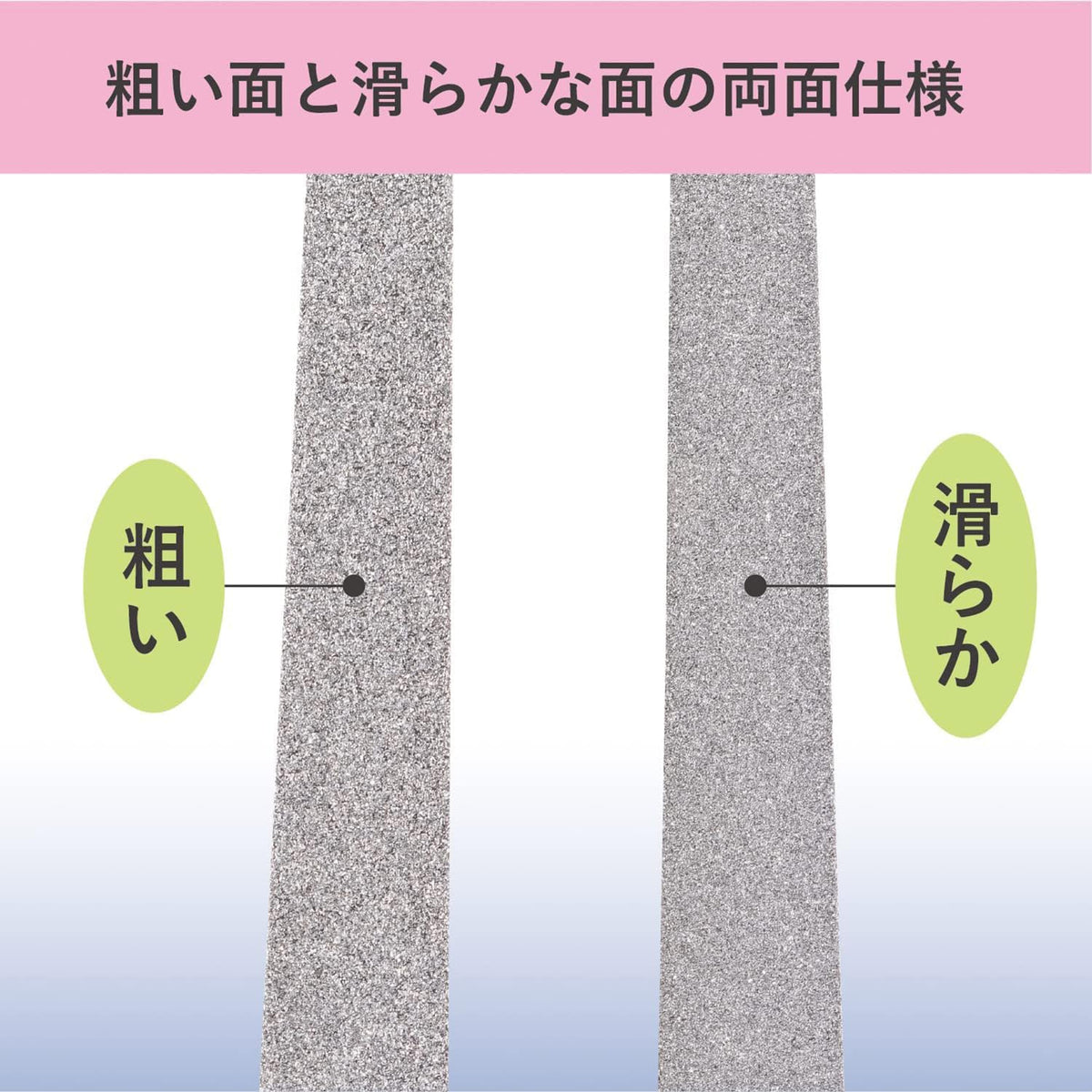 KAI Sapphire Nail File HK0651, Two-Sided Rough and Smooth Artificial Sapphire File for Smooth, Neat Nail Tips, Made in Germany