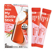 AGF Blendy My Bottle Stick Caffeine-Free Tea Sticks, 6 Sticks, Peach Rooibos, Muscat Rooibos Or Healing 4-Type Blend Tea