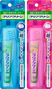 Clear Clean Travel Toothbrush And Mini Toothpaste Sets, 17g Natural Mint, Compact Case Set x2 / Mini 3-Pack x2 / Mini 3-Pack x3