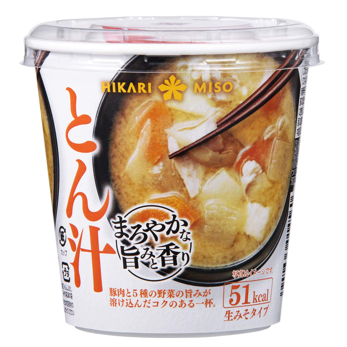 Mellow Flavor Instant Miso Soup Cup, Pork And Vegetable (Tonjiru), 6 Cups