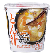 Mellow Flavor Instant Miso Soup Cup, Pork And Vegetable (Tonjiru), 6 Cups