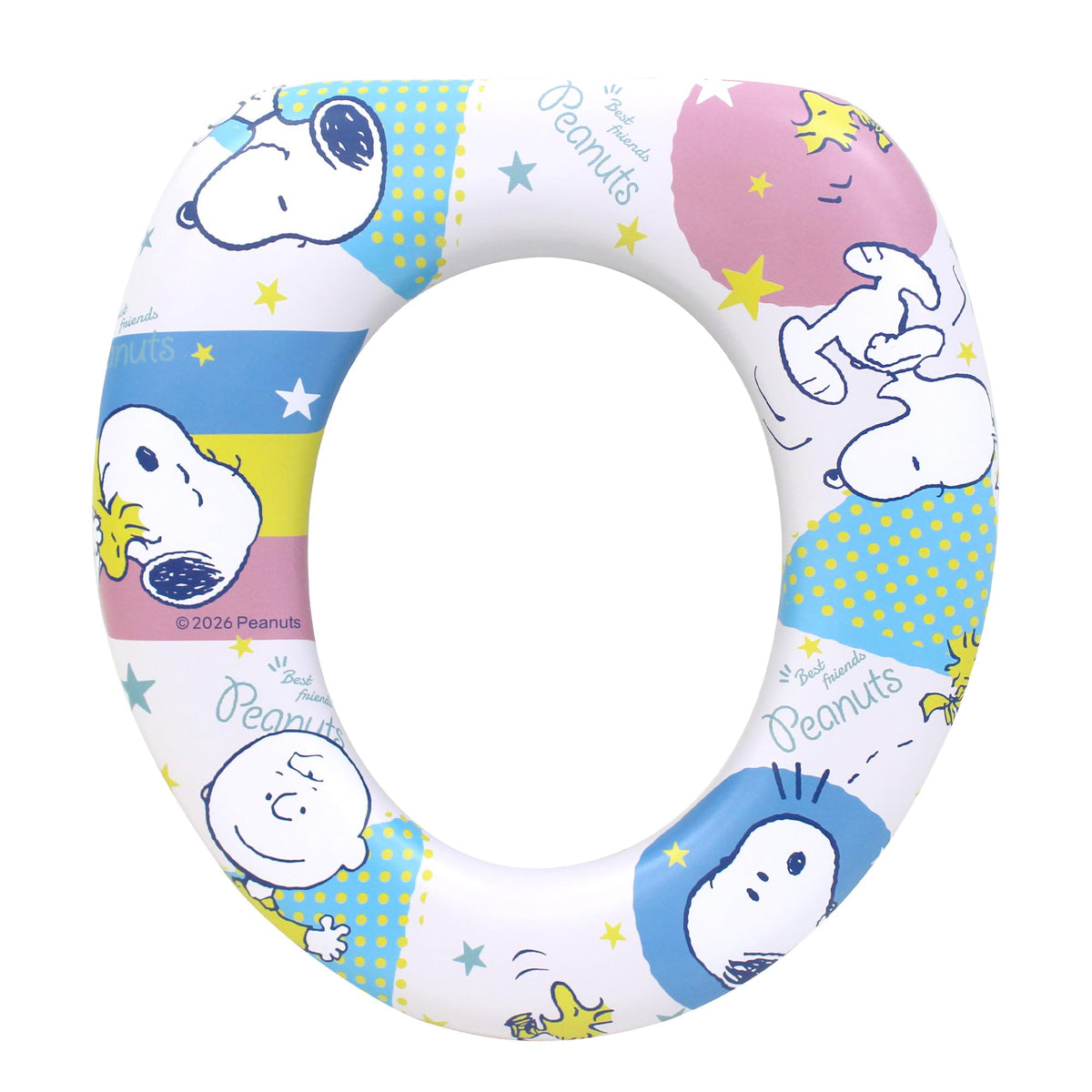 Eiwa Soft Auxiliary Toilet Seat for Toilet Training, Cushioned, Washable, No Handles, 285 x 270 mm and 244 g, Ages 1.5 to 6, in Nine Character Designs