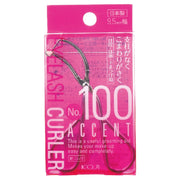 Koji No.100 Accent Eyelash Curler, Partial 9.5 mm Curler for Corners and Lower Lashes, Metal Allergy Coat