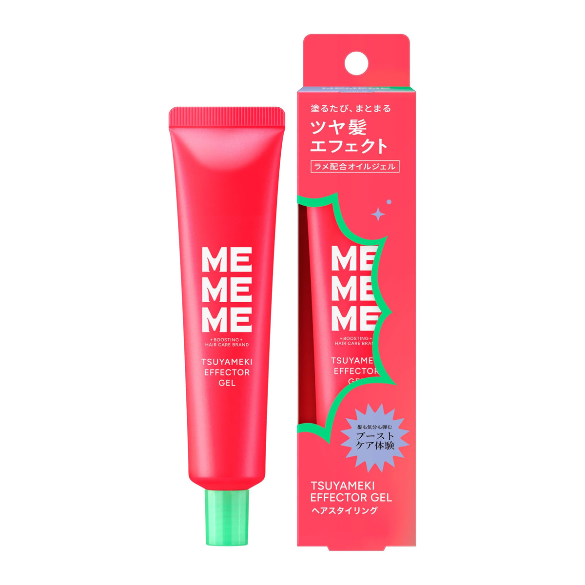 Tsuyameki Effector Gel, Portable Glitter Oil Gel Hair Styling for Shine, Frizz and Flyaways with Vitamin Hair Mix and Shine Serum, Blackberry and Freesia Scent, 30 g Tube