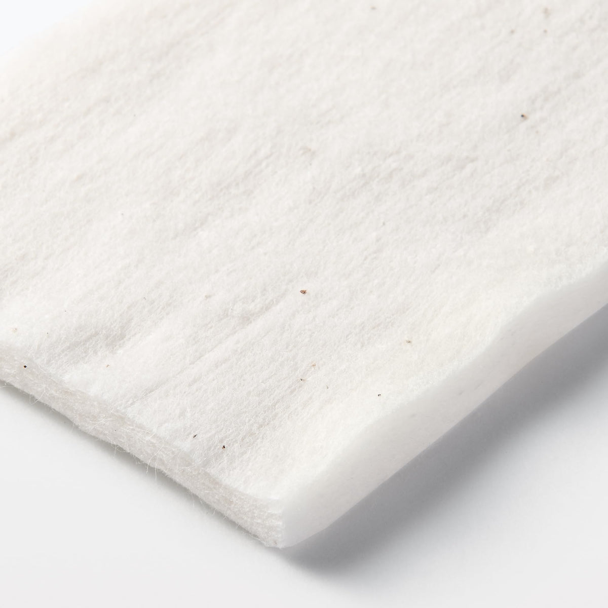 Muji Unbleached Cut Cotton, Large Size Cotton Pads, 88 Sheets of About 90 x 70 mm, 100 Percent Cotton