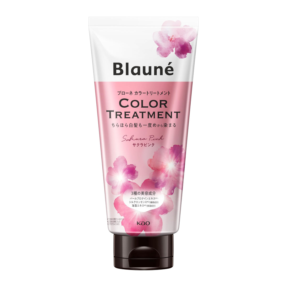 Blauné Color Treatment for Gray Hair, Color-Fit Formula, Earl Grey Scent, Sakura Pink, Cacao Brown, Marigold Orange or Forest Ash, 180 g