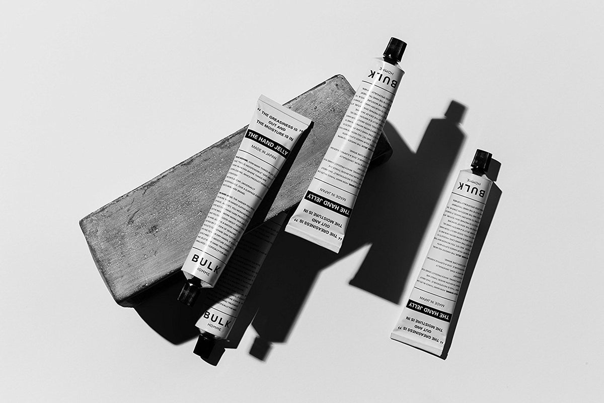 BULK HOMME The Hand Jelly 50 g, Non-Greasy Gel Hand Cream for Men with Hot Spring Water and Squalane, Floral Fruity Scent