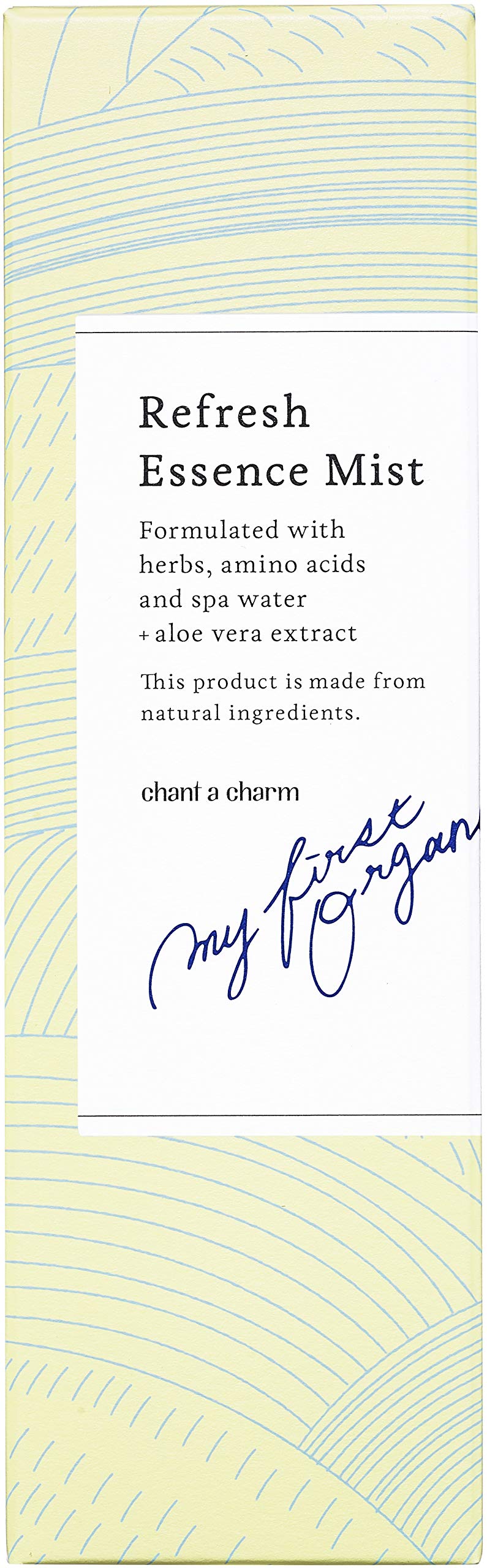 chant a charm Refresh Essence Mist 60 ml, Two-Layer Shake Facial Mist Lotion with Plant Oils, Thermal Spring Water and Herb Extracts