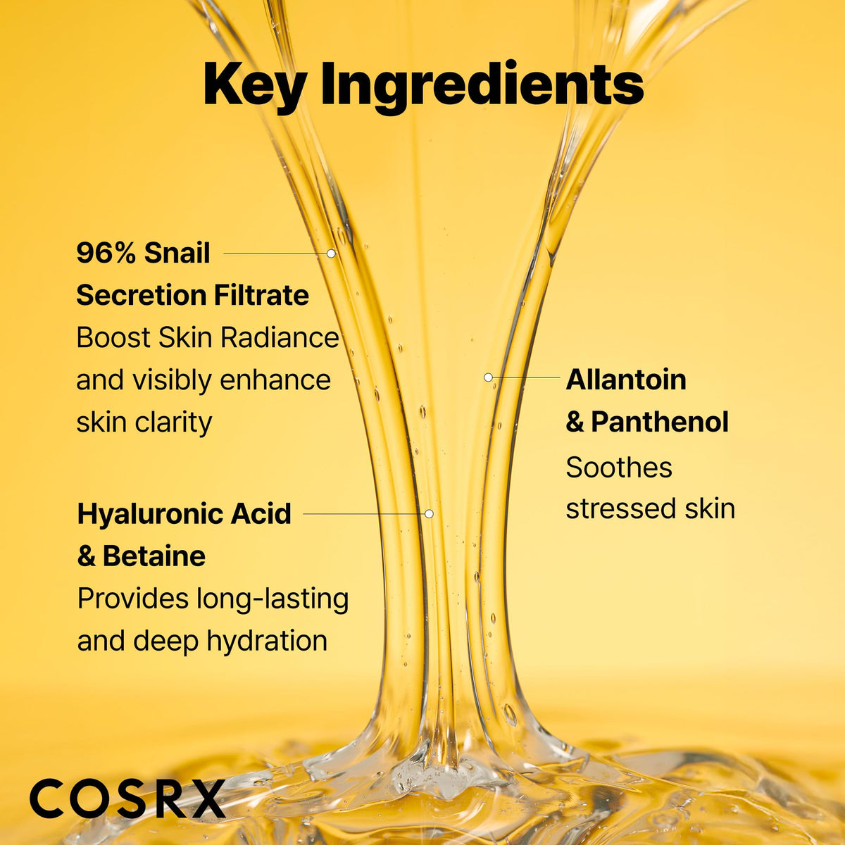 COSRX Advanced Snail 96 Mucin Power Essence, Hydrating Face Essence with 96% Snail Secretion Filtrate, 100 mL