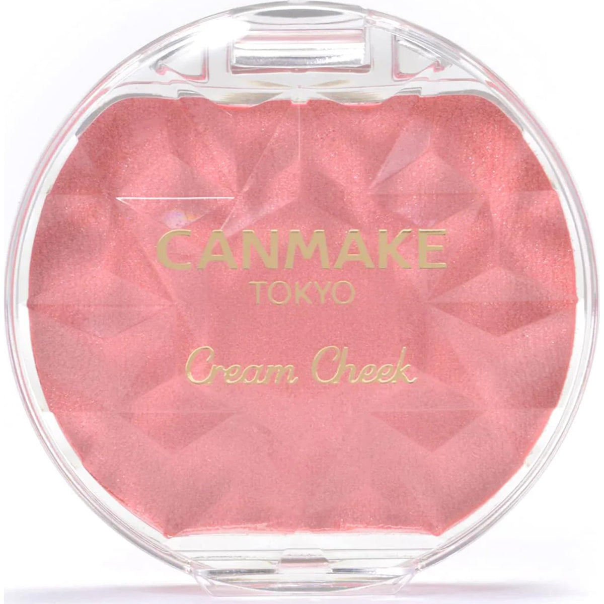 Canmake Cream Cheek Pearl Type, Glossy High-Pearl Cream Blush That Resists Water and Sweat