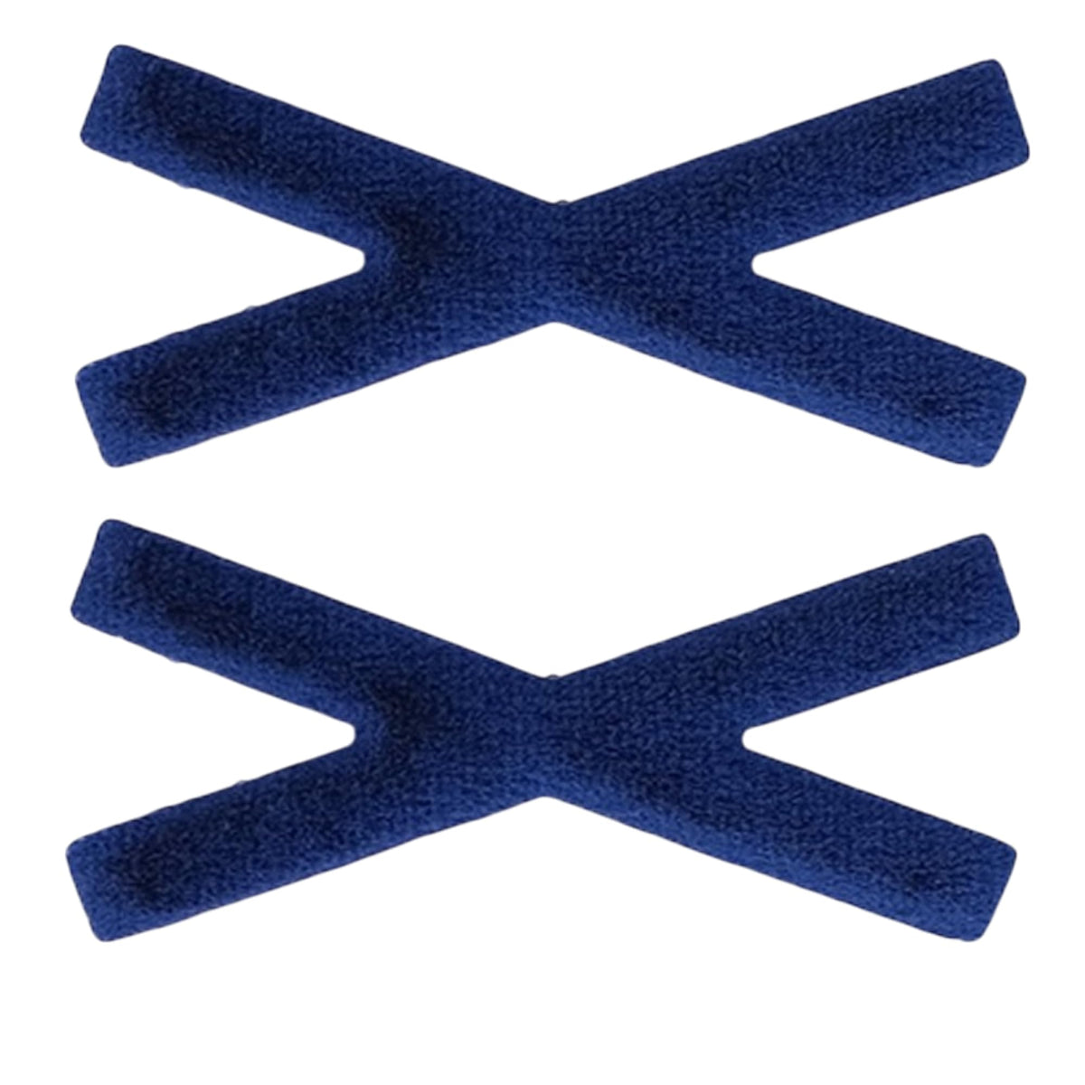 Cross X Mini No-Crease Hair Clips for Bangs, Set of 2, Made in Japan, 5 x 2.1 cm, in Plain, Velvet and Faux Leather Fabrics