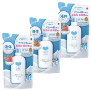 Cow Brand Additive-Free Body Soap Refill, 3 Pouches of 380 mL (1,140 mL), Liquid Body Wash with Ceramide, Hyaluronic Acid and Glycine for Delicate Skin