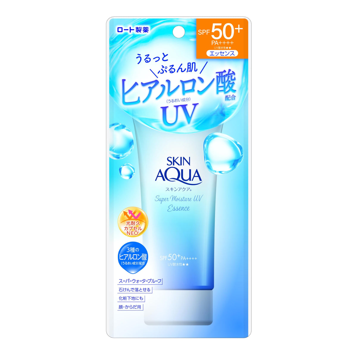 ROHTO Skin Aqua Super Moisture UV Essence SPF50+ 80g