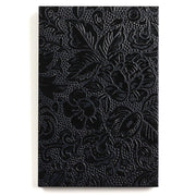 Taniguchi Shodo Goshuin Book URP-M1, Urushi Paper Cover with Embossed Pattern, 24-Fold Accordion Book with Iyo Hosho Paper, 182 x 121 mm and 169 g, Black, Red or Brown
