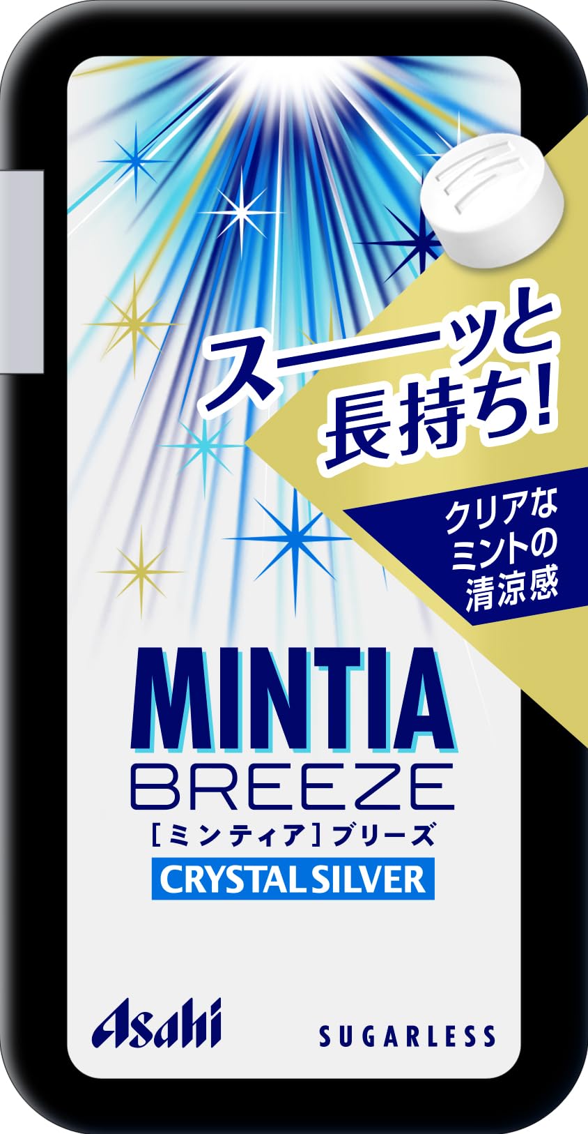 Mintia Breeze Crystal Silver Sugarless Tablets, 30 Tablets x 8 Cases