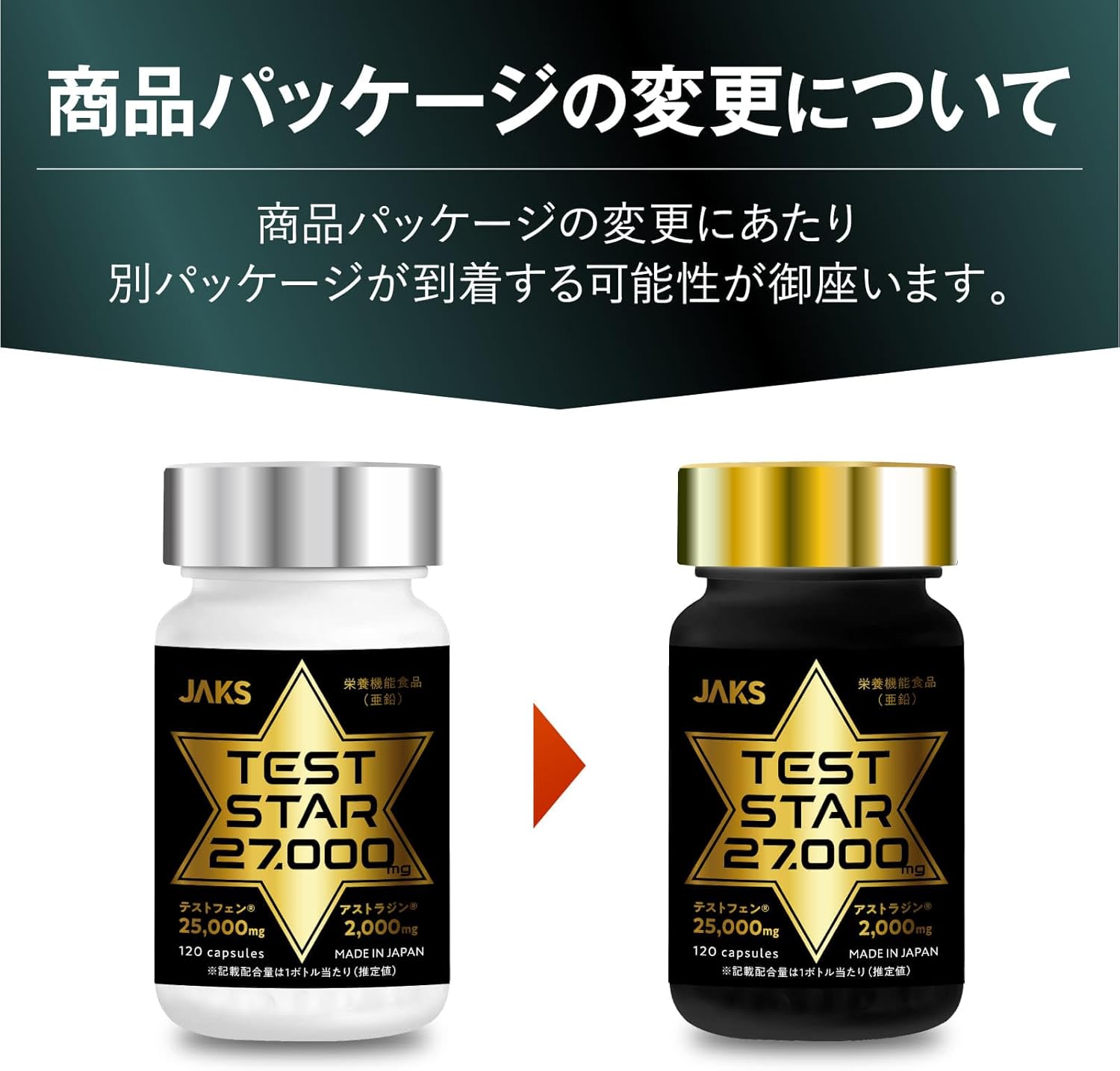 TESTSTAR JAKS Testosterone, Testofen, 25,000 mg, Astrazine, 2,000 mg, Patent Ingredients, Zinc, Maca, Tongkat Ali, Biopelin, 120 Capsules, Nutritional Functional Food, Domestic GMP Production