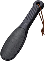 Aogi Pedicure Foot File, Two-Grade Washable Foot Rasp for Hard Skin and Calluses, Black, with Original Pouch, 21.6 cm