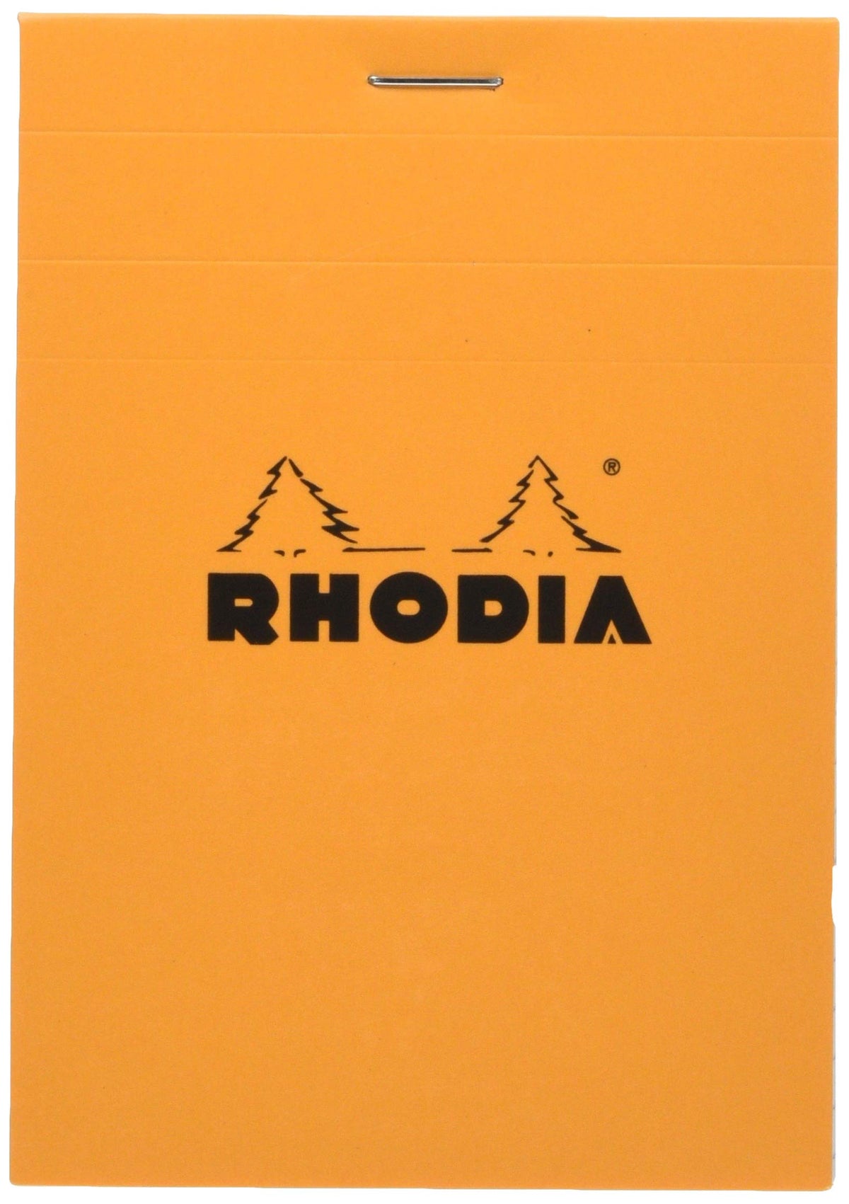 Rhodia Block Notepads, 80 Sheets with Water-Repellent Cover and Micro-Cut Perforation, Sizes No.10 to No.19 and A3+, Grid, Lined or Meeting Rule, Orange, Black or White, 1 to 5 Pads