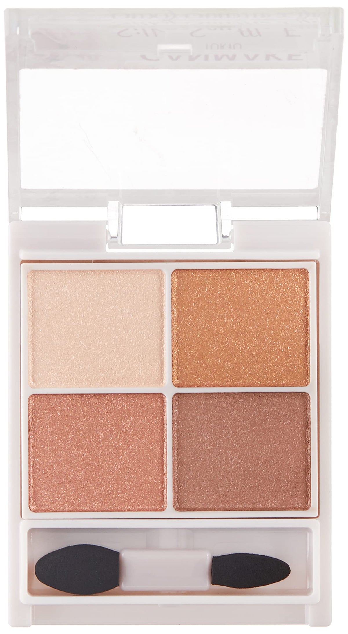 Canmake Silky Souffle Eyes, Glossy Pearl Four-Colour Eyeshadow Palette with Beauty-Serum Ingredients and a Double-Ended Tip, 4.8 g
