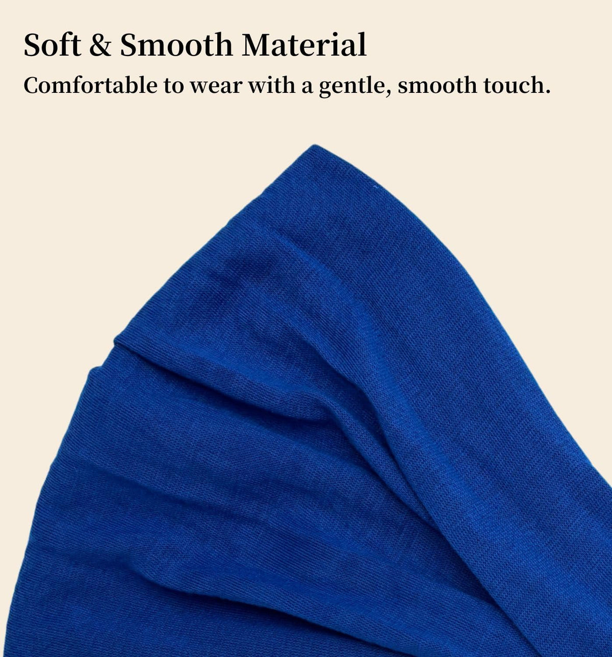 Elastic Bandana Headband for Women and Men, Wide Stretch Head Wrap in 15 Colors and Prints, One Size